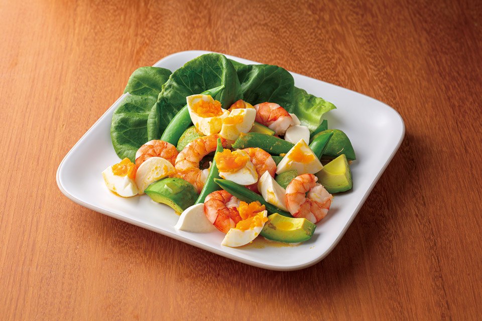 海老とアボカドのホットサラダ